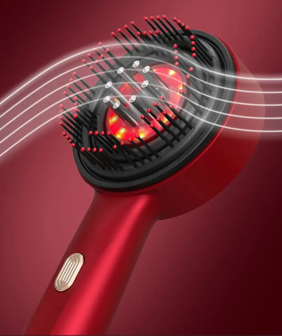 ReviveGlow™ LED Hair Scalp Massager & Growth Therapy Brush
