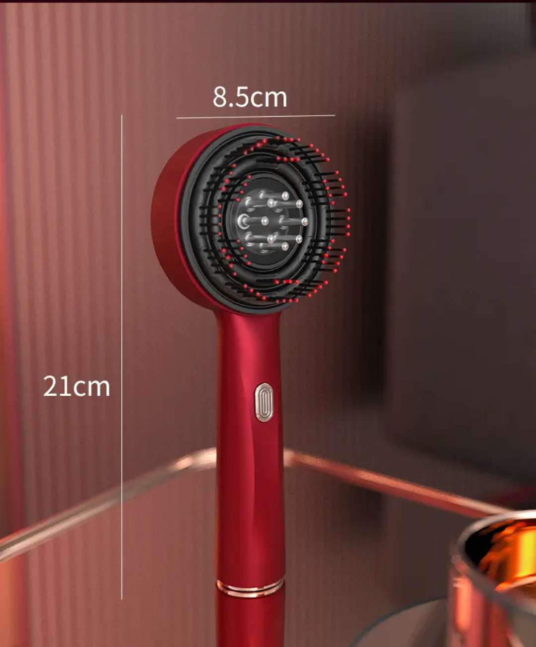 ReviveGlow™ LED Hair Scalp Massager & Growth Therapy Brush