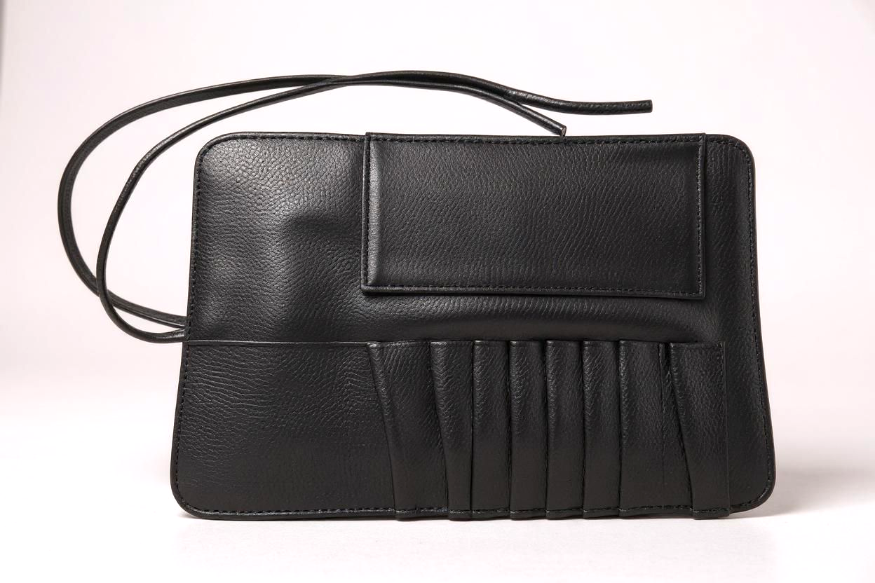 LuxePro™ 8-Piece Makeup Brush Set with Leather Travel Case