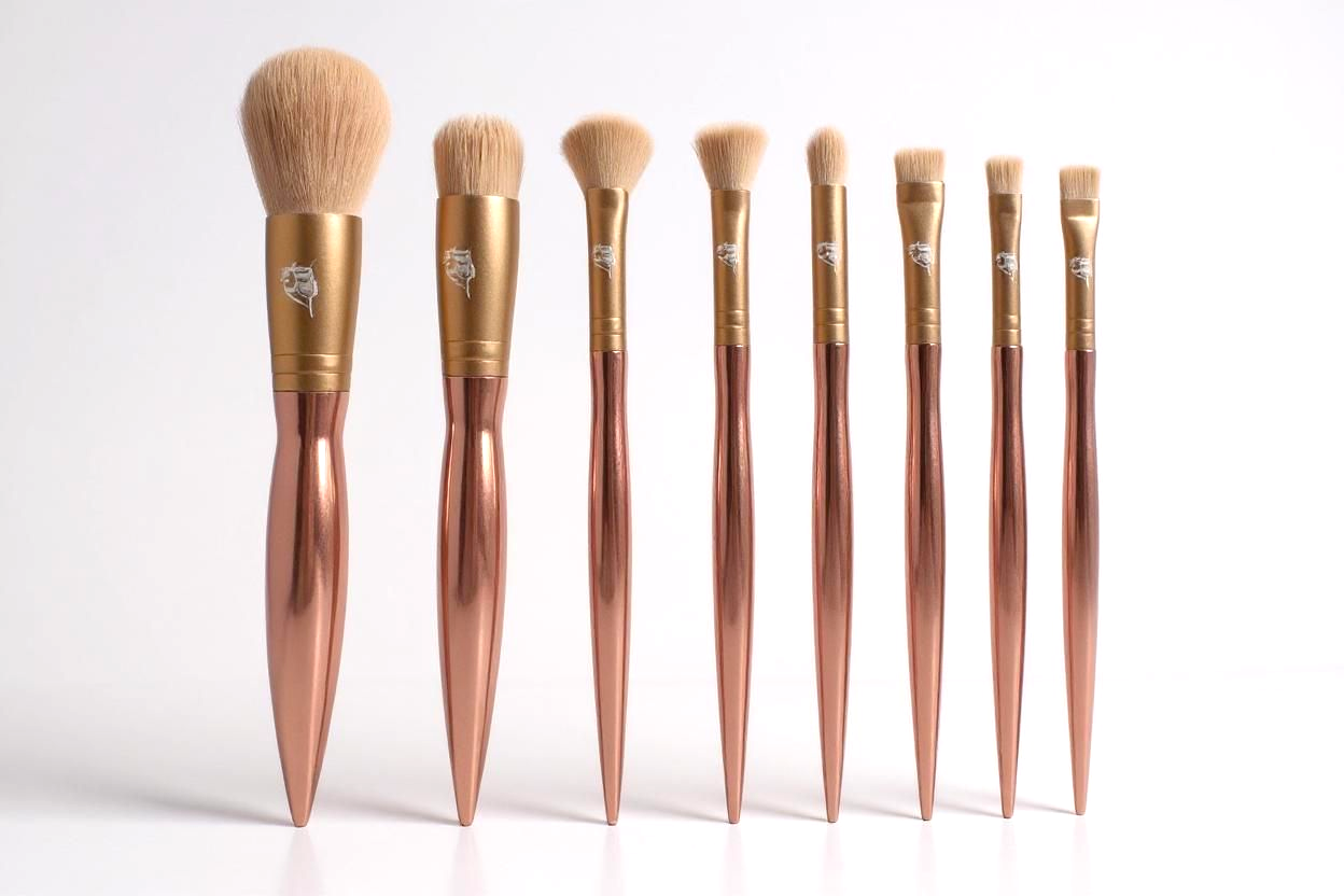 LuxePro™ 8-Piece Makeup Brush Set with Leather Travel Case