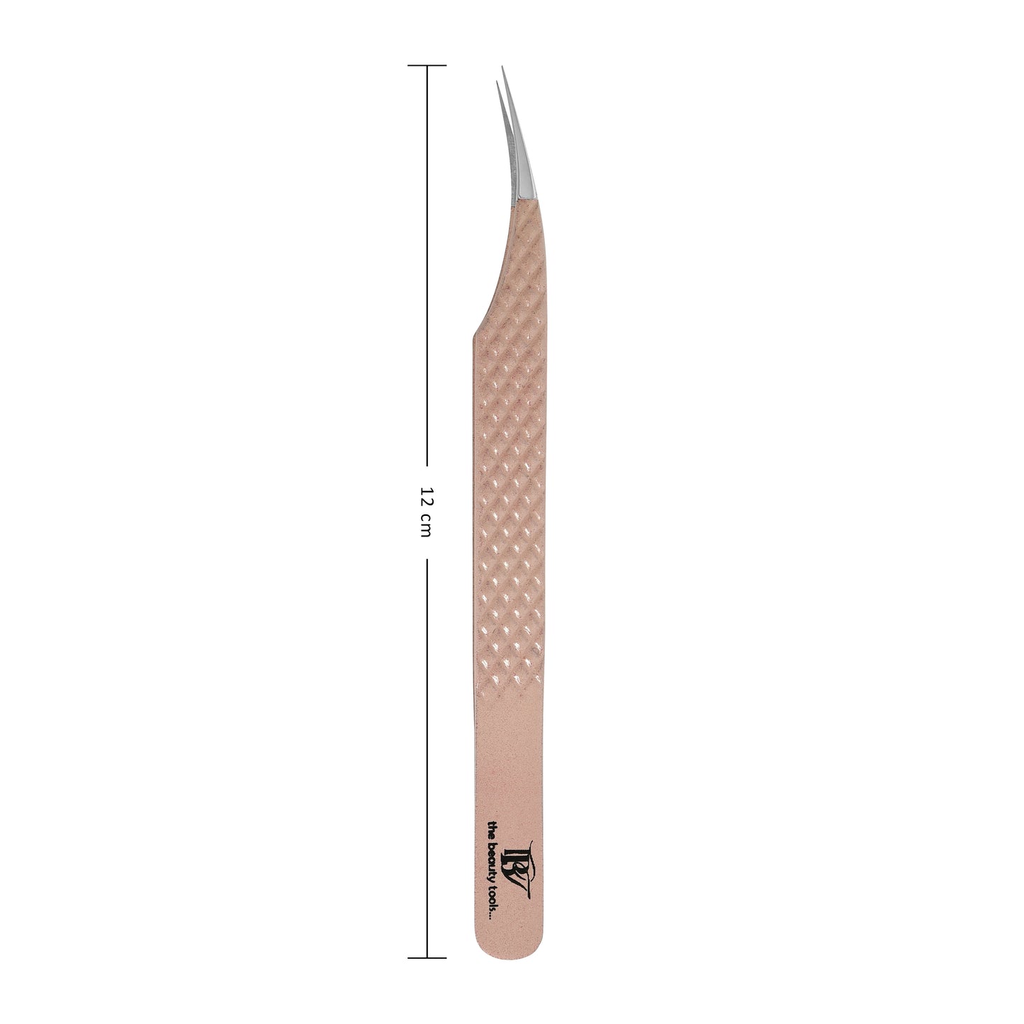 Professional Curved Tip Eyelash Extension Tweezers With Anti-Slip Grip