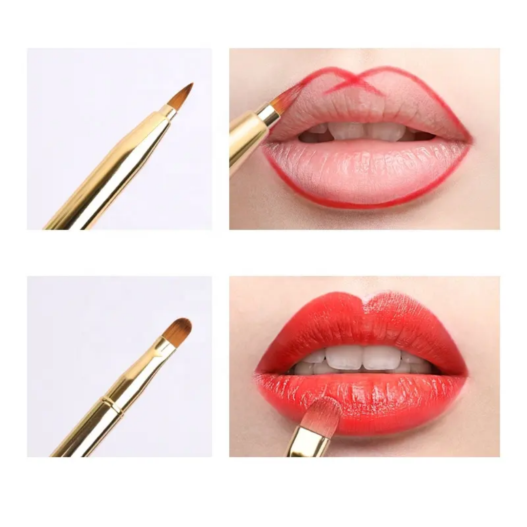 Premium Dual-Ended Retractable Lip Liner & Eyeliner Brush