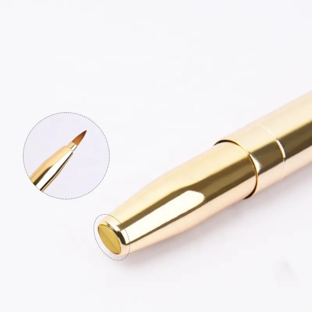 Premium Dual-Ended Retractable Lip Liner & Eyeliner Brush