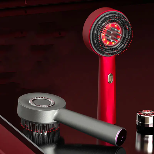 ReviveGlow™ LED Hair Scalp Massager & Growth Therapy Brush
