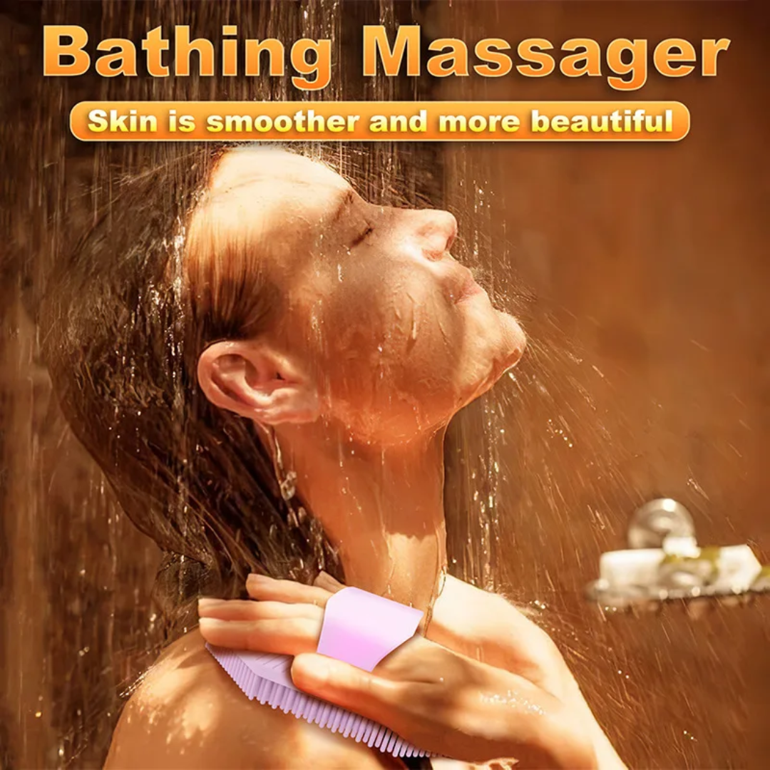 Premium Silicone Body Scrubber & Exfoliator for Deep Cleanse & Smooth Skin