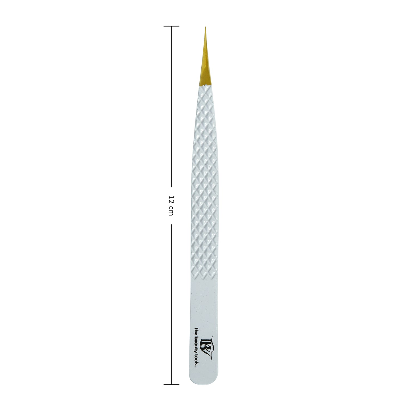 Premium Gold Tip Lash Tweezers - Diamond Grip