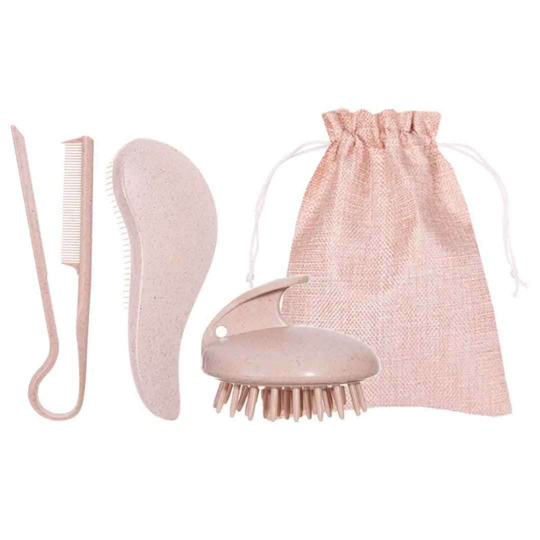 3-Piece Scalp & Hair Care Kit – Detangle, Massage & Revitalize