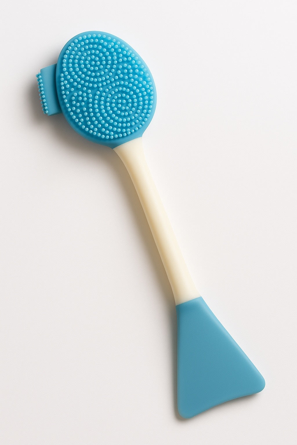 Soft Silicone Facial Cleansing & Massaging Brush with Handle